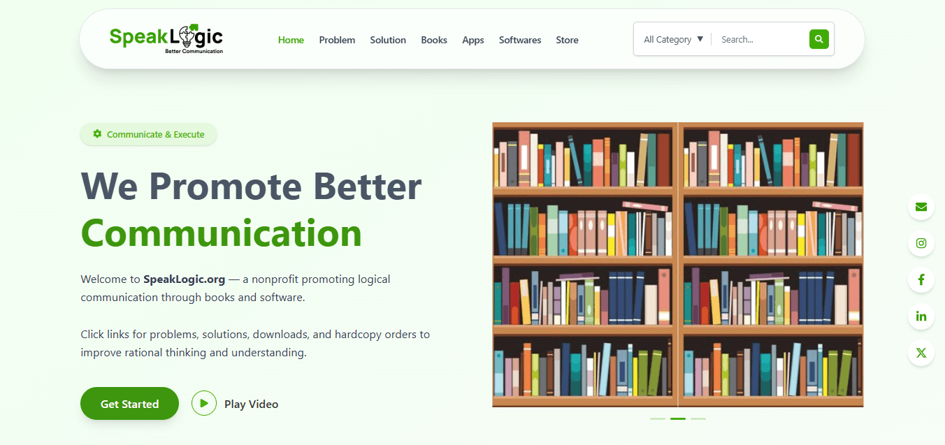 SpeakLogic – Static Book Website